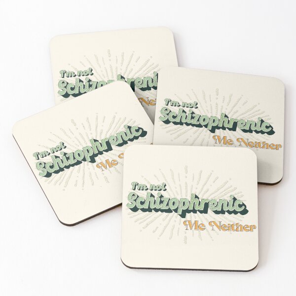 Item preview, I'm not schizophrenic me neither retro style meme designed and sold by Lily Trenchard.