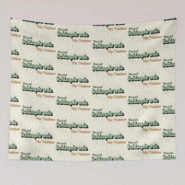 Item preview, I'm not schizophrenic me neither retro style meme designed and sold by Lily Trenchard.