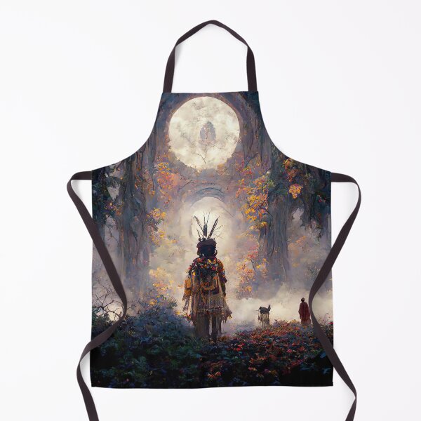 Item preview, Mystery of Druids, Digital Illustration, Full Moon in a Magical Forest designed and sold by wolfnme.
