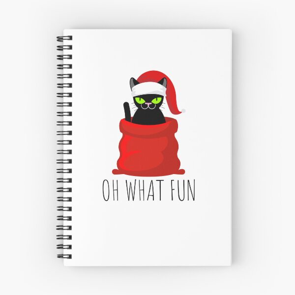 Item preview, Oh what fun, funny grumpy christmas cat designed and sold by reka88.
