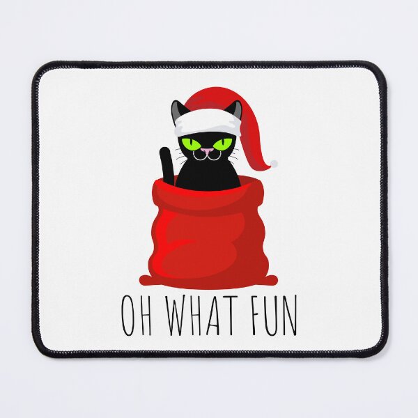 Item preview, Oh what fun, funny grumpy christmas cat designed and sold by reka88.