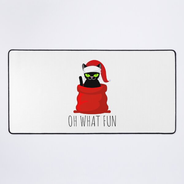 Item preview, Oh what fun, funny grumpy christmas cat designed and sold by reka88.