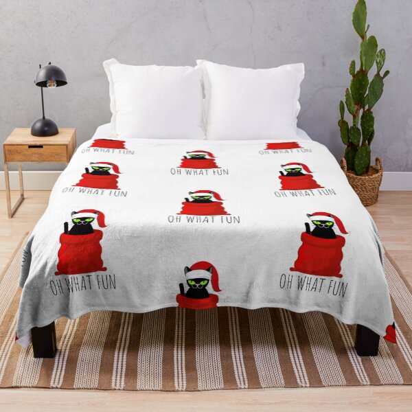 Item preview, Oh what fun, funny grumpy christmas cat designed and sold by reka88.