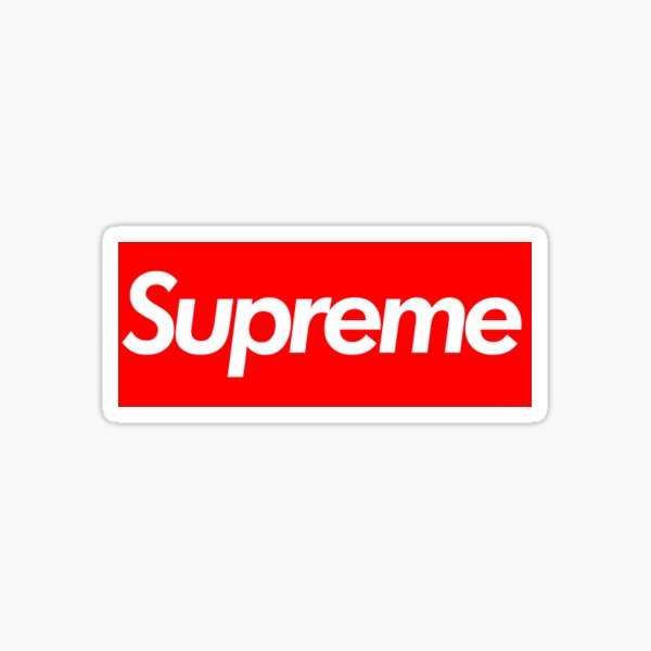 large supreme sticker