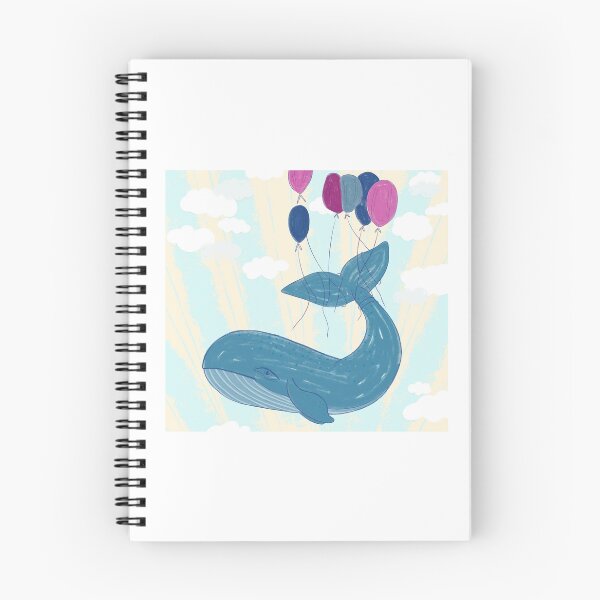 Item preview, Flying Whale ~Abstract whale wall art~ designed and sold by samejane.