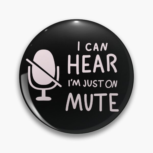 Item preview, Copy of Copy of Non Verbal I can HEAR im just on MUTE -black designed and sold by PocketPuzzle.