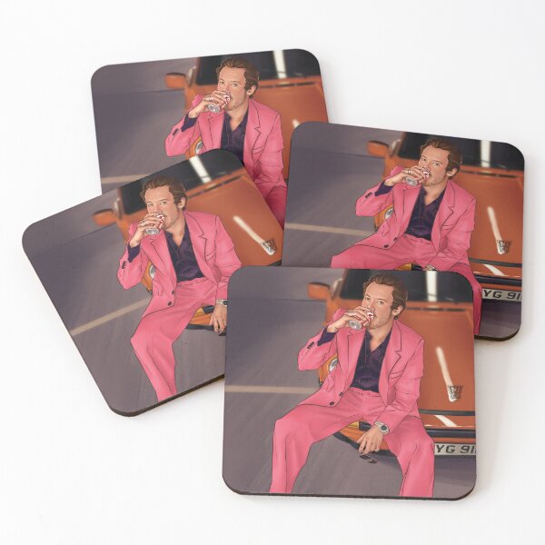 Item preview, Joseph Quinn fan art pink suit designed and sold by nickforoart.