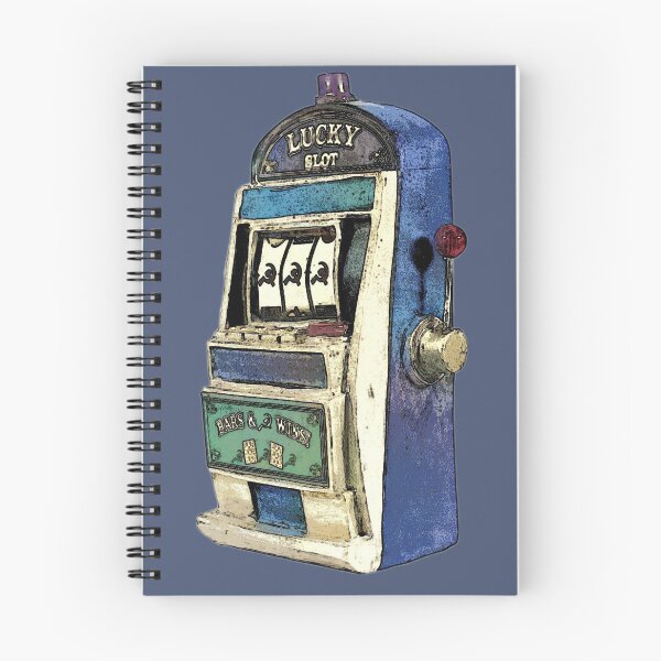 Item preview, Blue Vintage Lucky Slot Machine  designed and sold by Angeleghties.