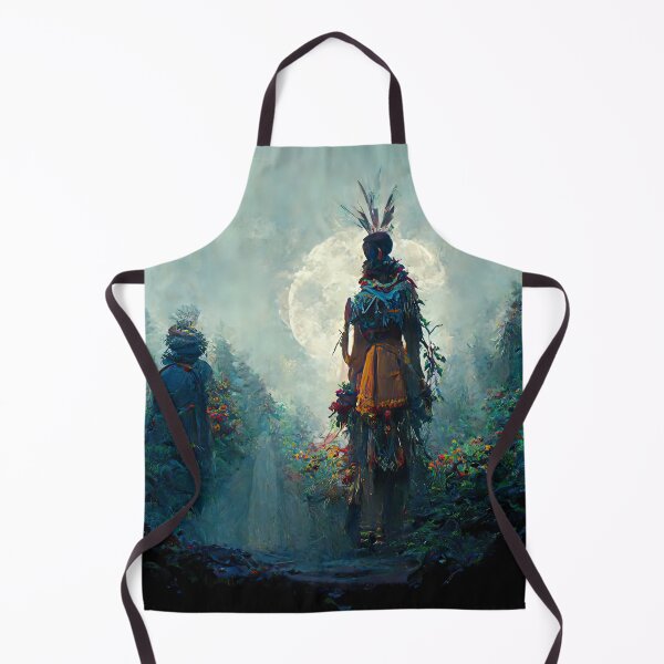 Item preview, Mystery of Druid, Digital Illustration, Full Moon in a Magical Forest designed and sold by wolfnme.