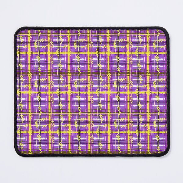 Item preview, Purple, Yellow, and Black - Nonbinary Pride Punk Plaid Tiling Design designed and sold by SnowAfterFyre.