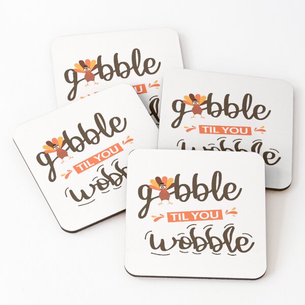 Item preview, Gobble Til You Wobble  Thanksgiving  Funny Turkey  designed and sold by Salahboulehoual.