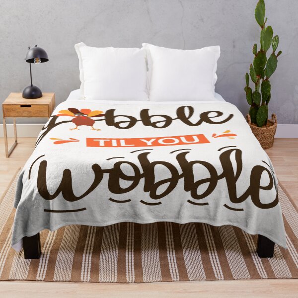 Item preview, Gobble Til You Wobble  Thanksgiving  Funny Turkey  designed and sold by Salahboulehoual.