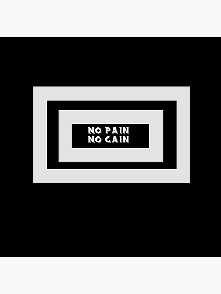 No Pain No Gain Sticker For Sale By Sertixfb Redbubble