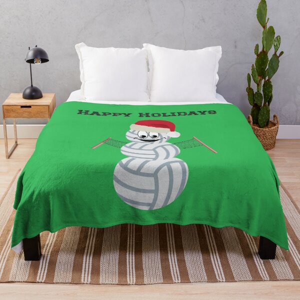 Item preview, Volleyball Santa Snowman Happy Holidays designed and sold by cmd-art.