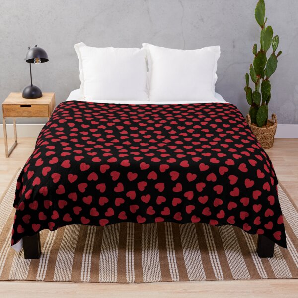 Item preview, Tumbling heart pattern - Red on Black - Valentine pattern by Cecca Designs designed and sold by Cecca-Designs.
