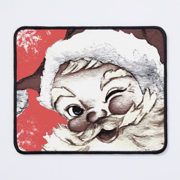 Item preview, Vintage Santa Claus with Snowflakes on Pink designed and sold by Coffee Lifestyle.