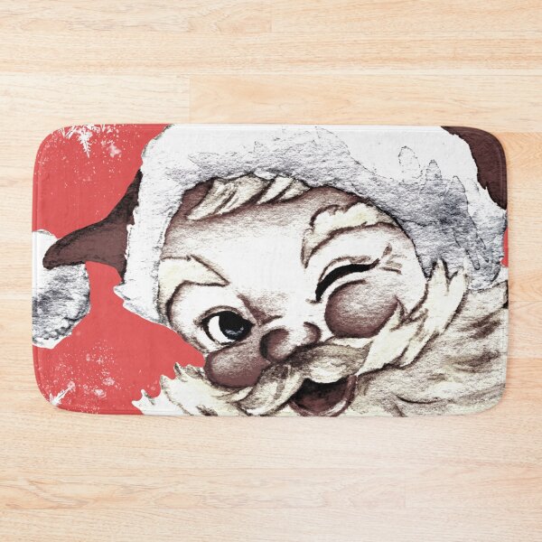 Item preview, Vintage Santa Claus with Snowflakes on Pink designed and sold by Coffee Lifestyle.