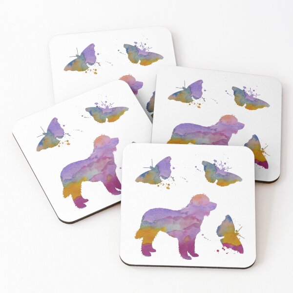 Item preview, Goldendoodle Art, Labradoodle, Dog Butterfly Art, Dogs And Butterflies designed and sold by BittenByErmines.