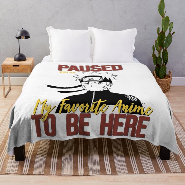 Item preview, PAUSED MY FAVORITE ANIME TO BE HERE designed and sold by GAADesignz.