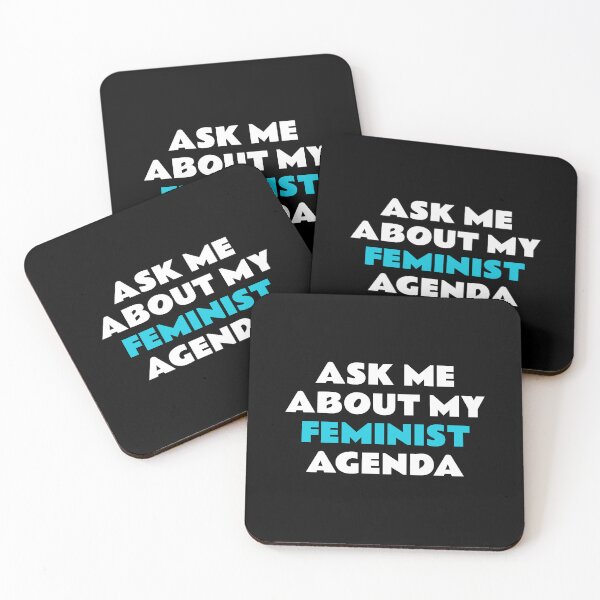 Item preview, ASK ME ABOUT MY FEMINIST AGENDA  designed and sold by Inspirationmotivation.