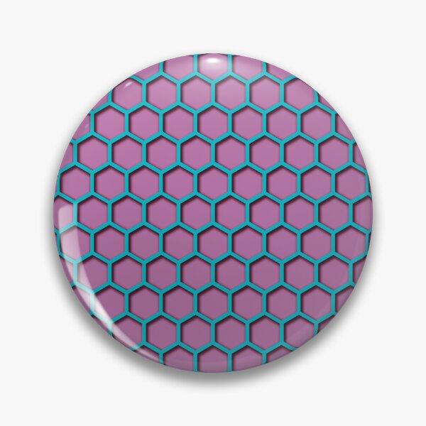 Item preview, Hyacinth Turquoise Hexagon Design designed and sold by debmund.