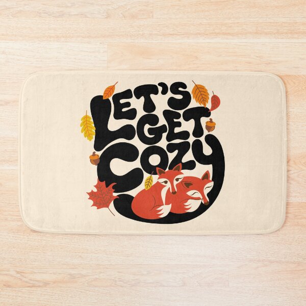 Item preview, Let's Get Cozy - Cute Autumn Cuddle Foxes designed and sold by Carrie Cantwell Art.
