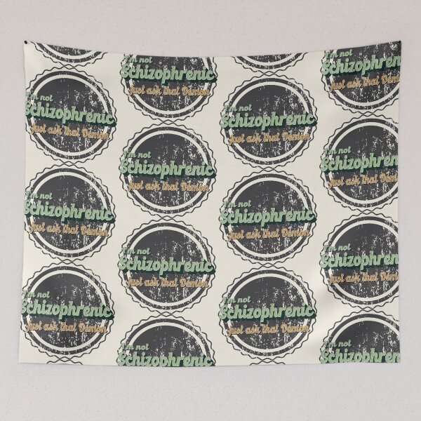 Item preview, I'm not schizophrenic just ask that demon meme  designed and sold by Lily Trenchard.