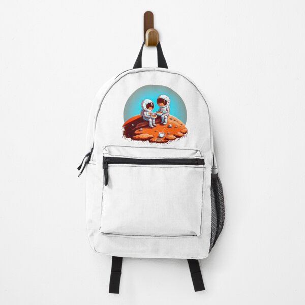 Item preview, Cute Astronauts drinking coffee on Mars designed and sold by extraordinar-ia.