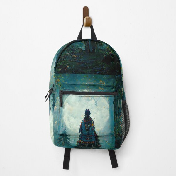 Item preview, Mystery of Druid, Digital Illustration, Full Moon in a Magical Forest designed and sold by wolfnme.
