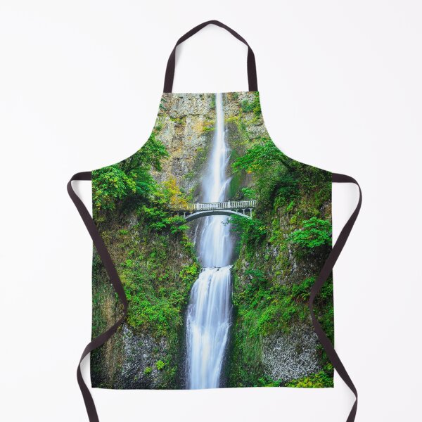 Item preview, Multnomah Falls Oregon Cascading Waterfall with Stone Bridge designed and sold by Open Range Studios.