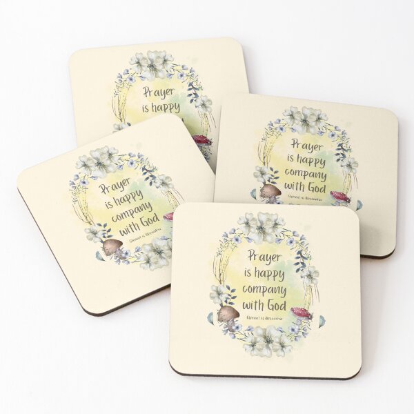 Item preview, Quotes of the Saints - Prayer is happy company with God - Clement of Alexandria designed and sold by THEARESTON.