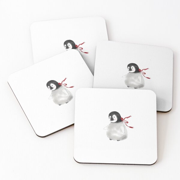 Item preview, Baby Penguin with Red Ribbon designed and sold by JAFStudio.