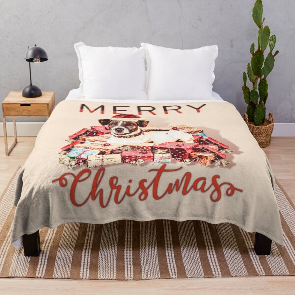 Item preview, Vintage Christmas Dog With Gifts/ Merry Christmas  designed and sold by Designs By YL.