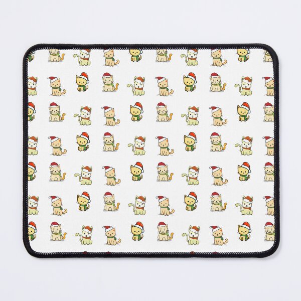 Item preview, Cute Cat Wearing Santa Hat Christmas Pack Christmas Approaching designed and sold by CandyDroidMerch.