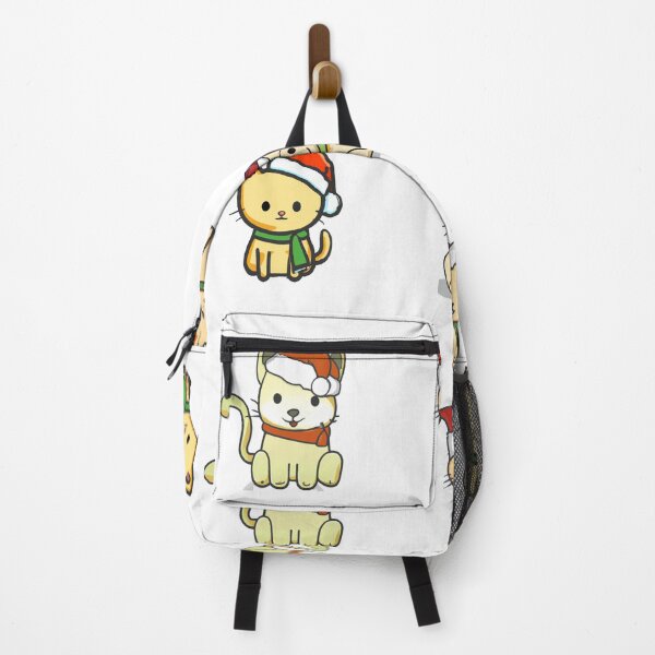 Item preview, Cute Cat Wearing Santa Hat Christmas Pack Christmas Approaching designed and sold by CandyDroidMerch.