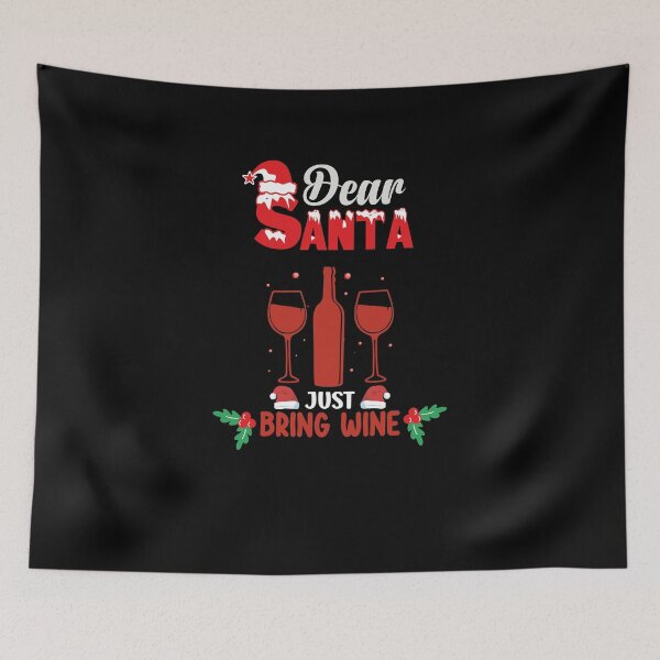 Item preview, dear santa just bring wine designed and sold by shop-dk.