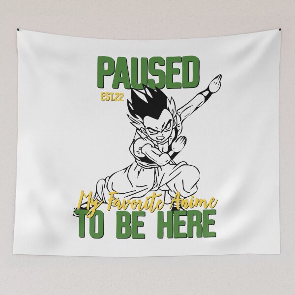 Item preview, PAUSED MY FAVORITE ANIME TO BE HERE designed and sold by GAADesignz.