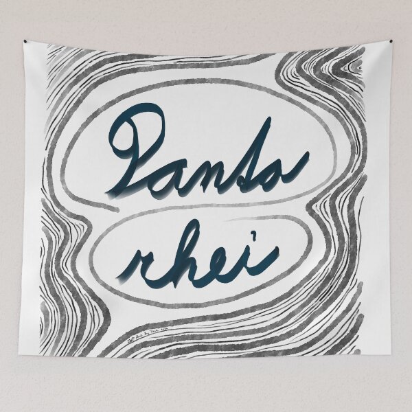 Item preview, Panta rhei all flows word art designed and sold by Pragonette.
