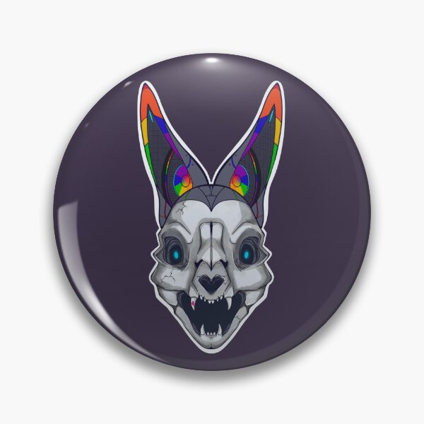 Item preview, Bio-Tech Rainbow Skull; Rabbit designed and sold by DarklingArtist.