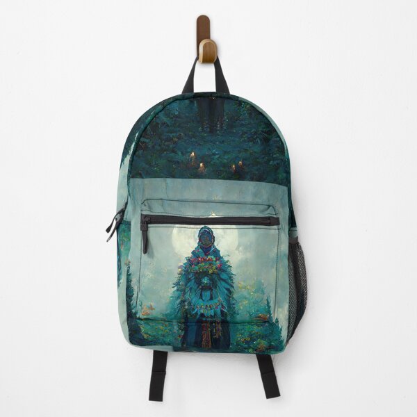 Item preview, Mystery of Druid, Digital Illustration, Full Moon in a Magical Forest designed and sold by wolfnme.