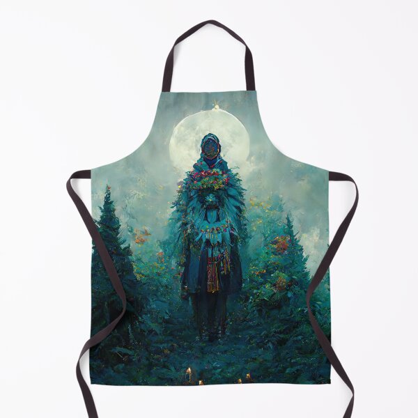 Item preview, Mystery of Druid, Digital Illustration, Full Moon in a Magical Forest designed and sold by wolfnme.