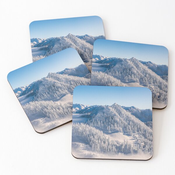Item preview, Cascade Mountain Range with Hazy Clouds in Stevens Pass Backcountry designed and sold by Open Range Studios.