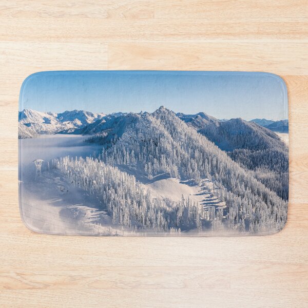 Item preview, Cascade Mountain Range with Hazy Clouds in Stevens Pass Backcountry designed and sold by Open Range Studios.