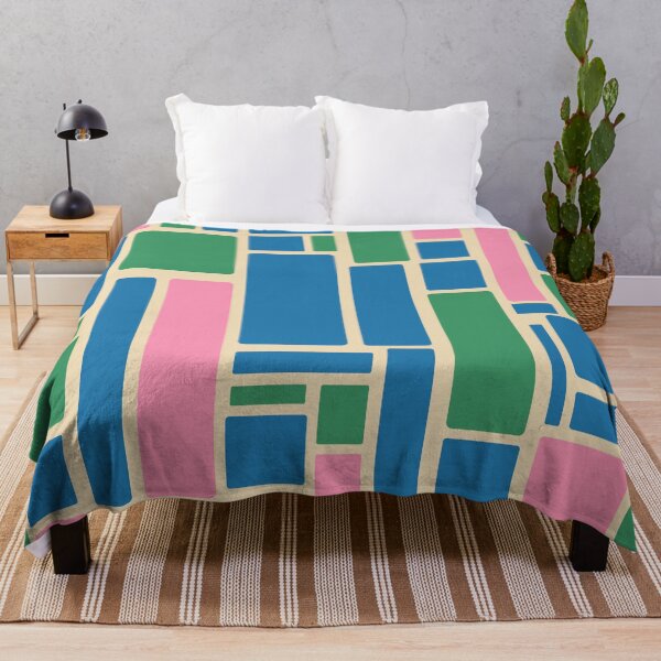 Item preview, Modulus Colorful Retro Geometric Pattern Blue Pink Green designed and sold by kierkegaard.