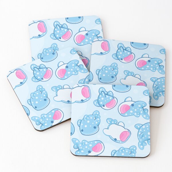 Item preview, Ocean Blue Kawaii Whale Sharks designed and sold by evybenita.