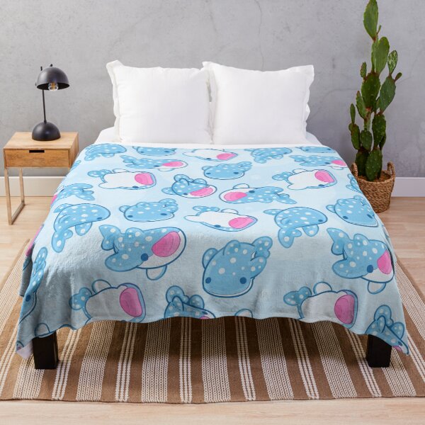 Item preview, Ocean Blue Kawaii Whale Sharks designed and sold by evybenita.