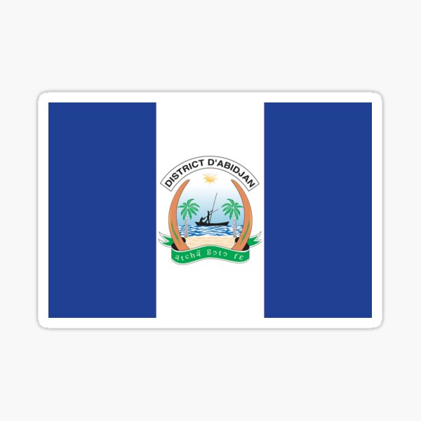 "Flag of Abidjan, Ivory Coast" Sticker for Sale by mo91 Redbubble