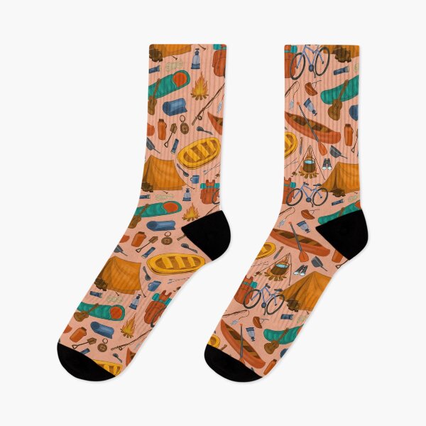 Item preview, Camping, hiking, summer, pattern designed and sold by AvotArt.