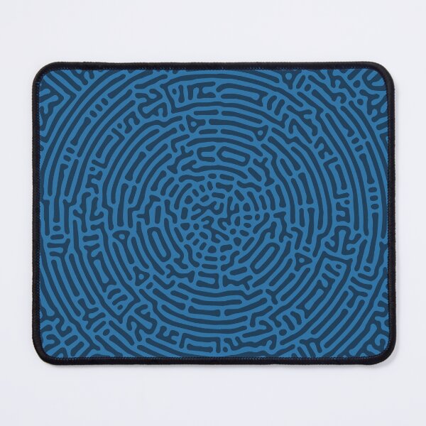 Item preview, Radial Turing Pattern Square (Blue) designed and sold by John Uttley.