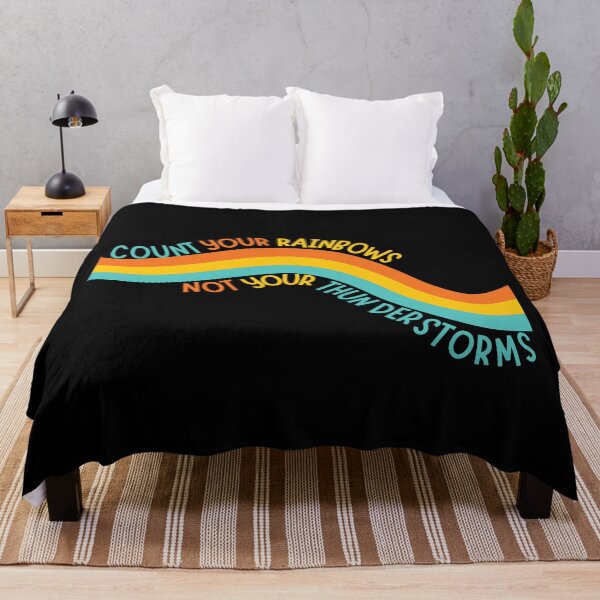 Item preview, Positive quote - count your rainbows not your thunderstorms  designed and sold by yoshra.